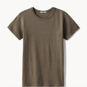 Buck Mason PIMA SLIM CREW - Olive